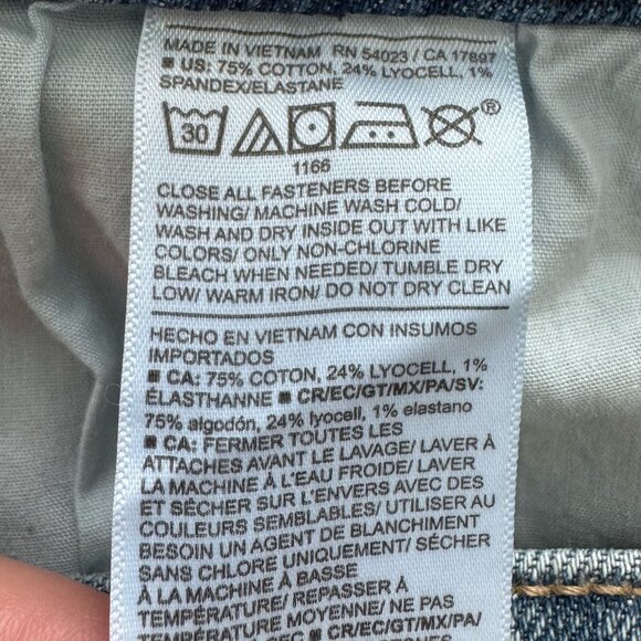 NWT Old Navy Extra High Rise Sky-Hi Wide Leg Jeans with Braiding, Size 4 - Picture 10 of 10